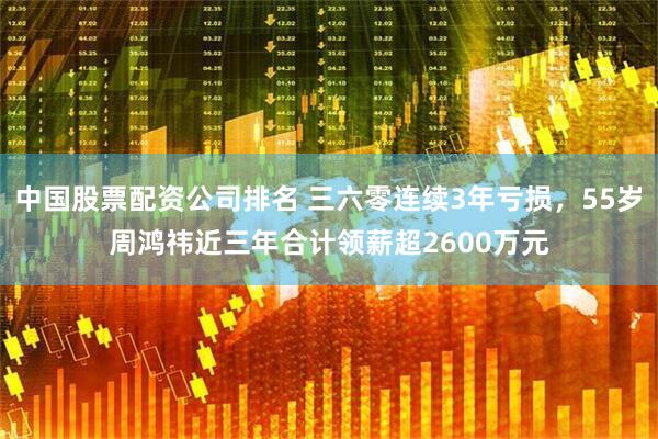 中国股票配资公司排名 三六零连续3年亏损，55岁周鸿祎近三年合计领薪超2600万元